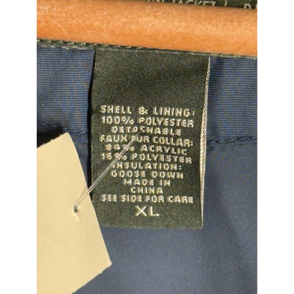 Eddie Bauer NWT Navy Blue Premium Goose Down Vest Women's XL - Picture 4 of 5